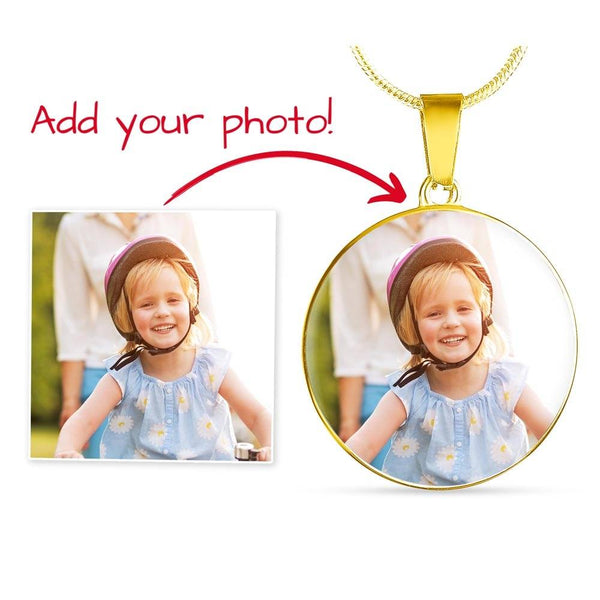 Personalized Pet Photo Necklace with Engraving