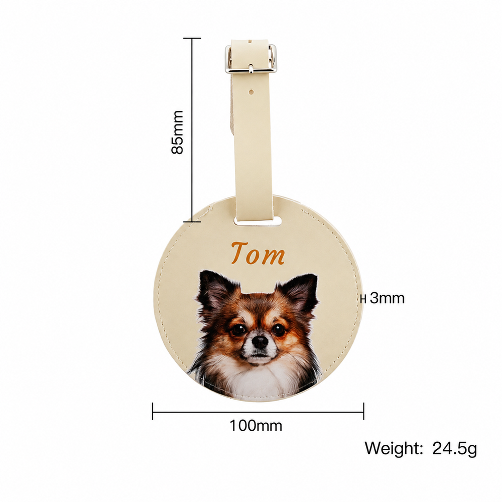 Personalized Pet ID Tag & Owner Luggage Tag