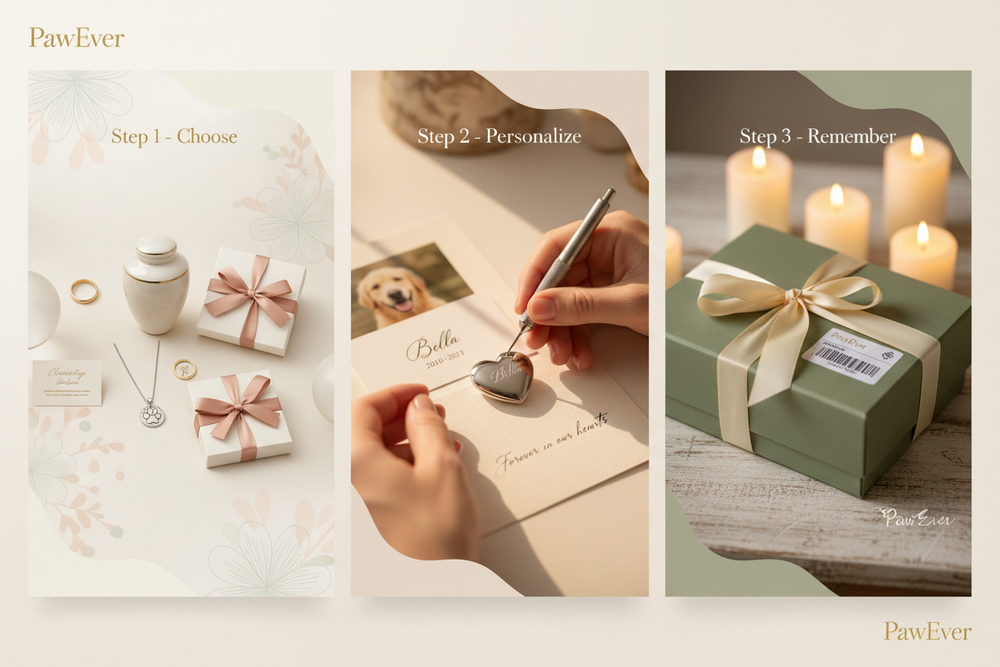 Personalized memorial gift packaging
